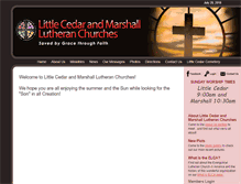 Tablet Screenshot of littlecedarmarshallchurches.org